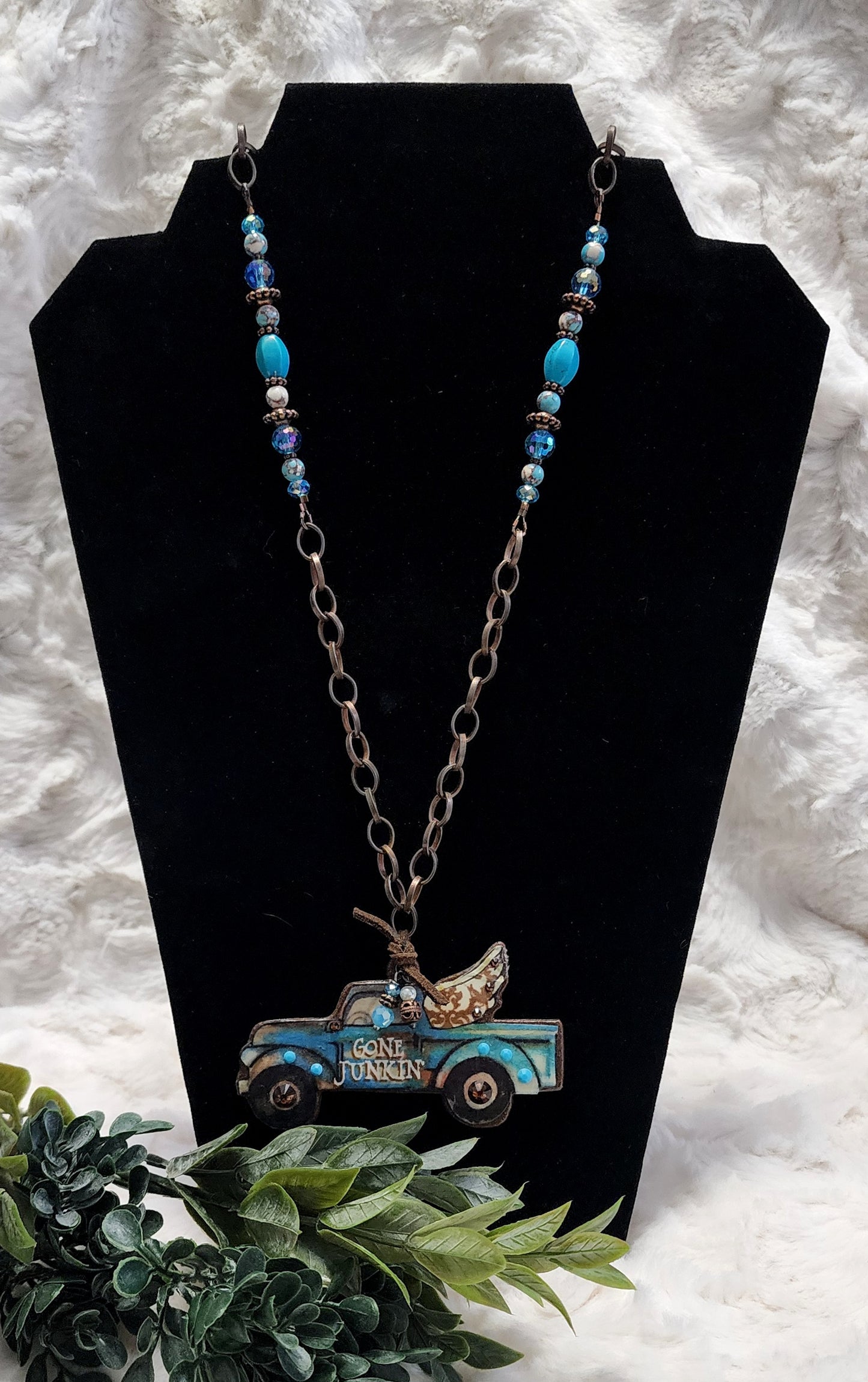 Long Vintage & Handmade Gone Junkin' Necklace