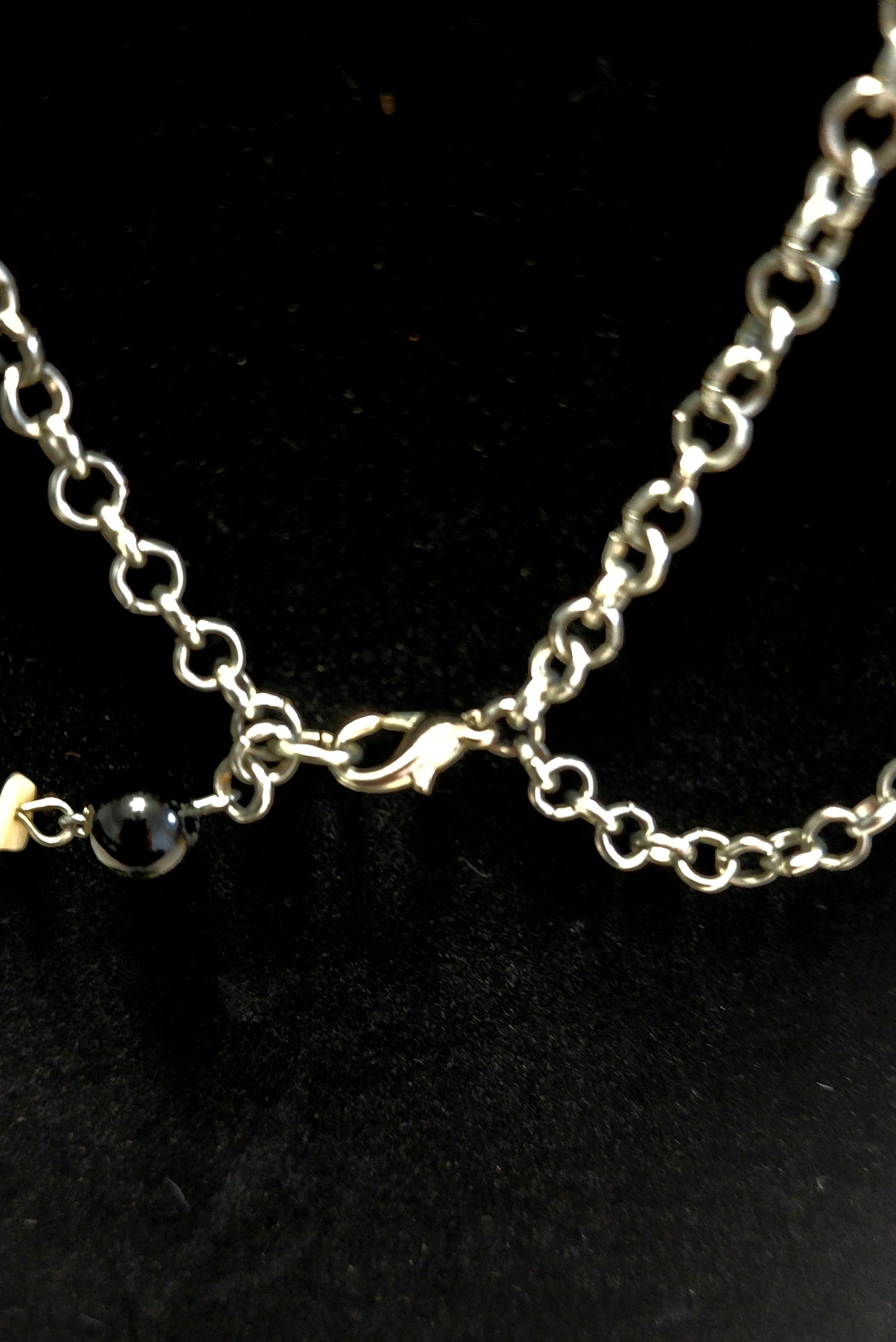 Handmade Multi-Layered Longhorn Pendant Chain & Beaded Necklace