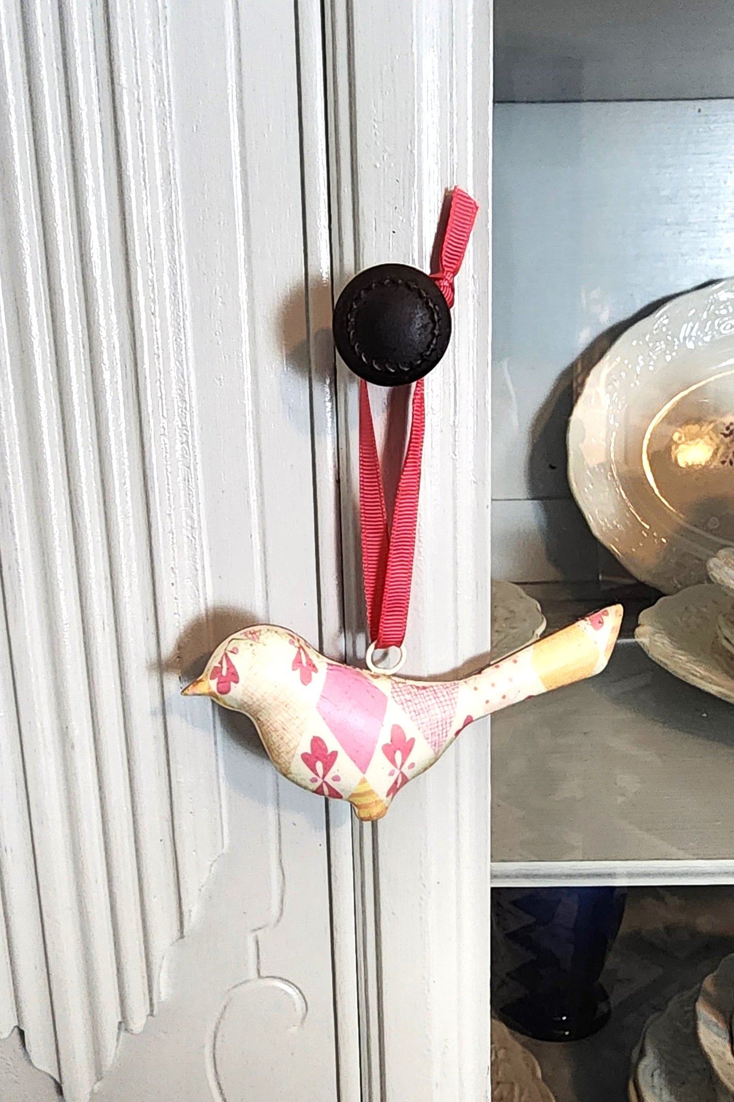 Vintage Metal Bird Ornament