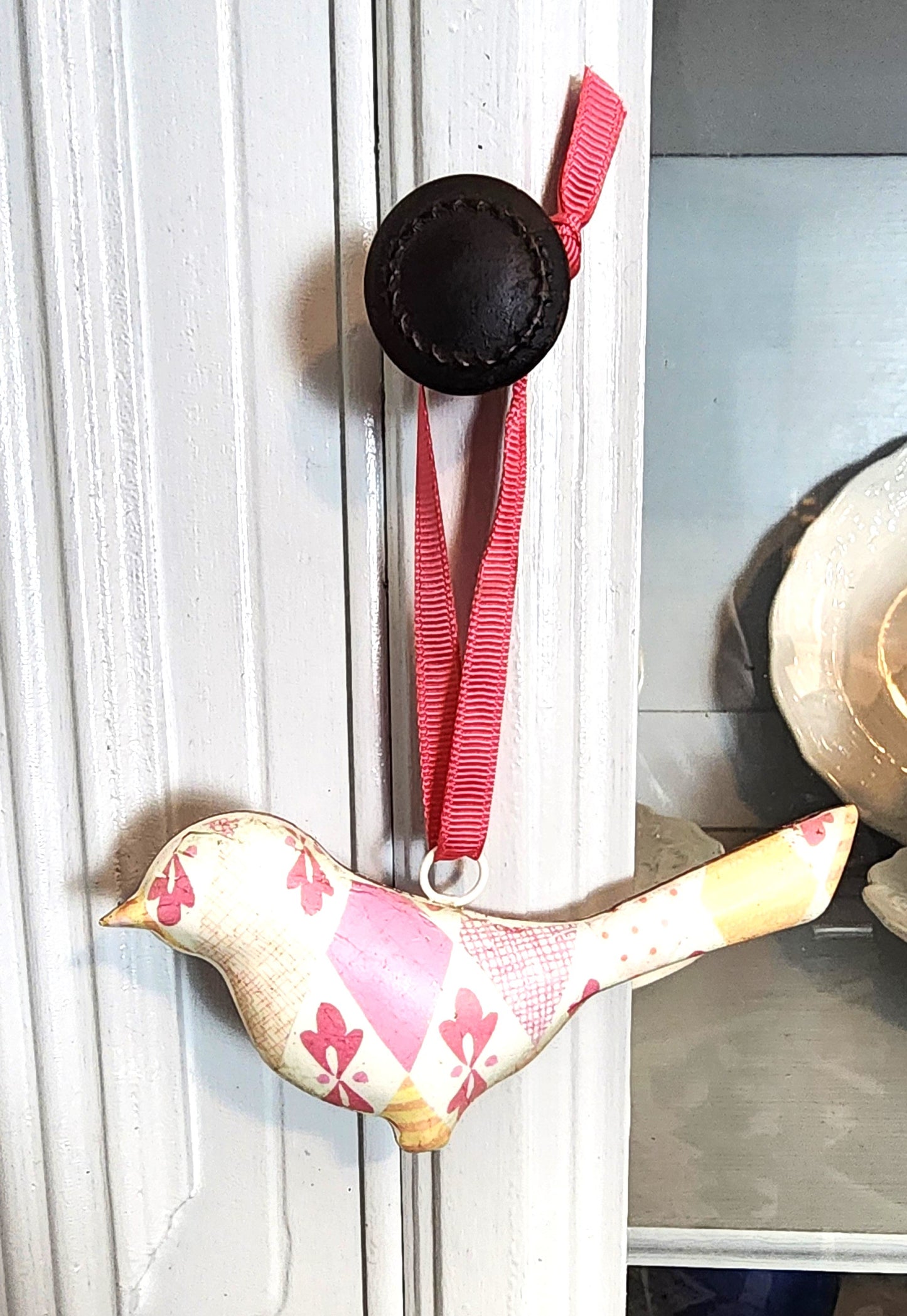 Vintage Metal Bird Ornament