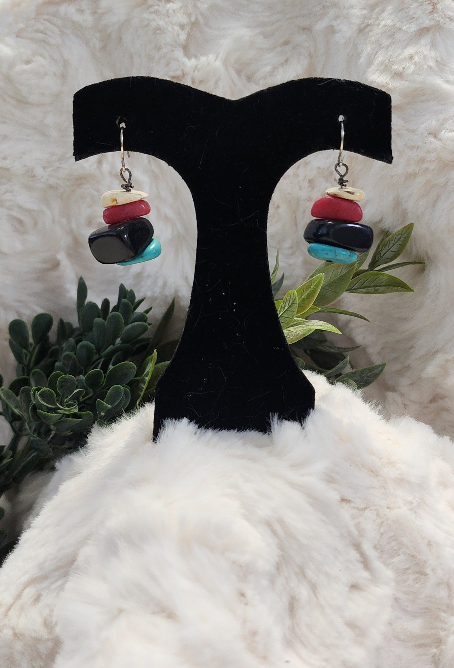 Multi-colored Hand-crafted Earrings