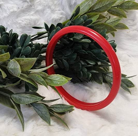 Slender Vintage Red Bangle Bracelet