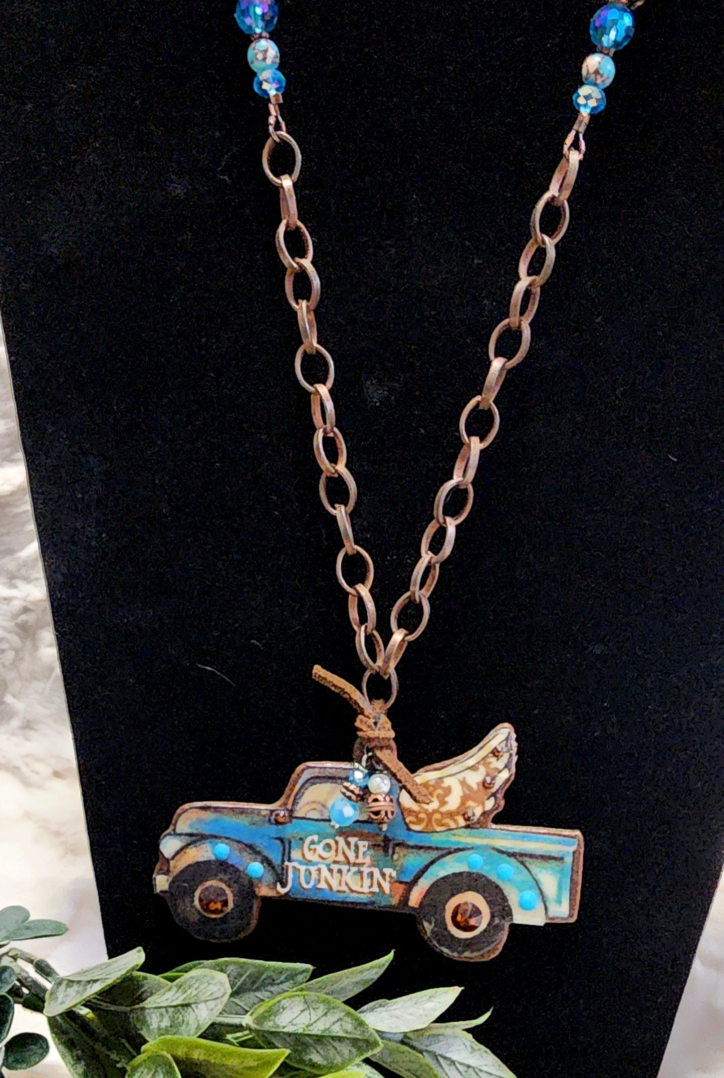 Long Vintage & Handmade Gone Junkin' Necklace