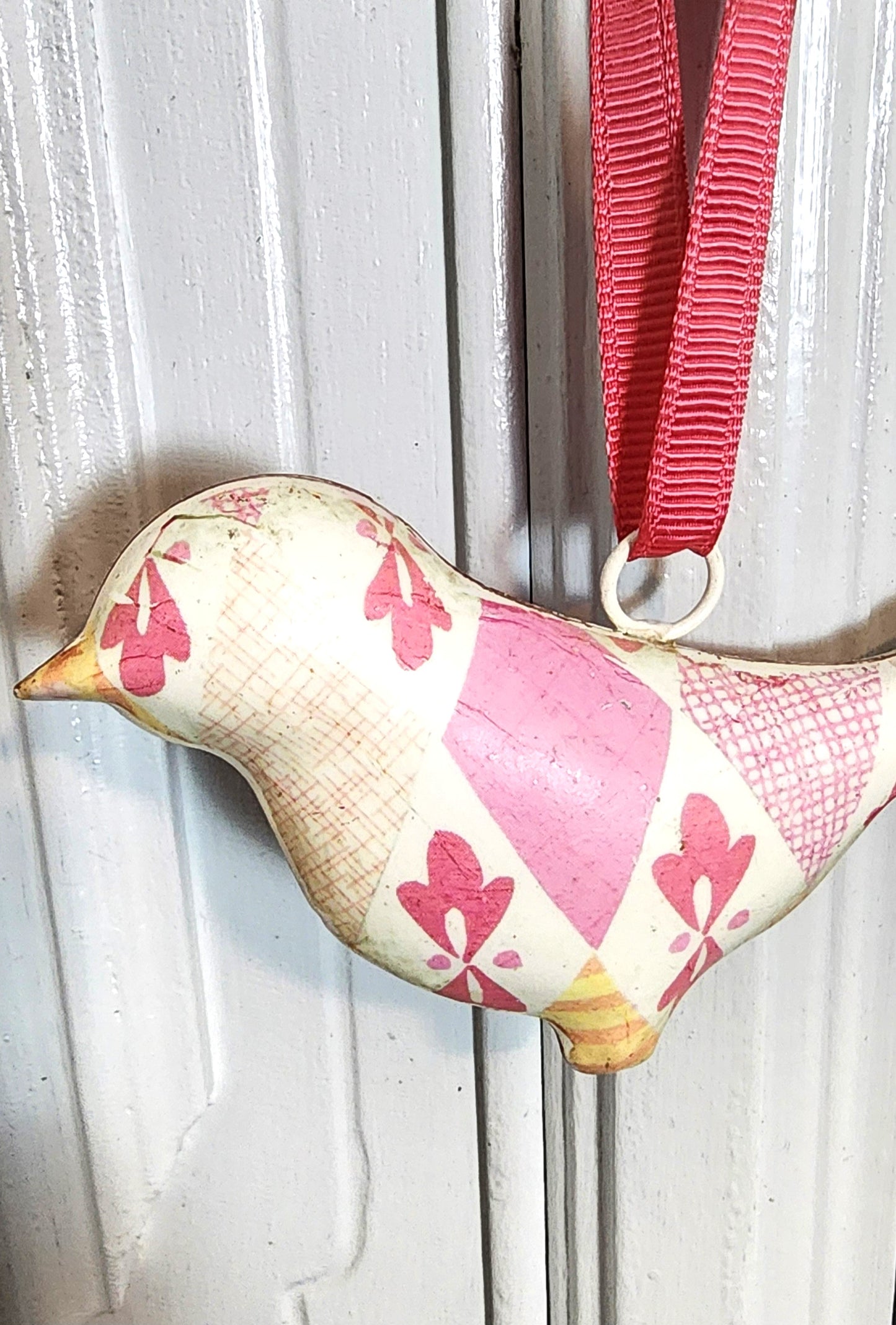 Vintage Metal Bird Ornament